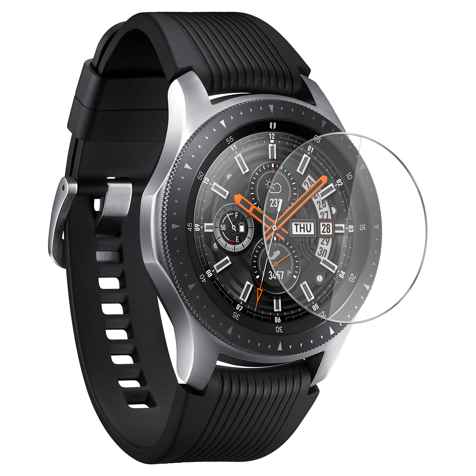 AVIZAR Gehärtetes Glas Schutzfolie 46 Watch 9H Samsung Härtegrad Samsung Samsung Glas-Folien(für mm, mit Gear S3) Galaxy