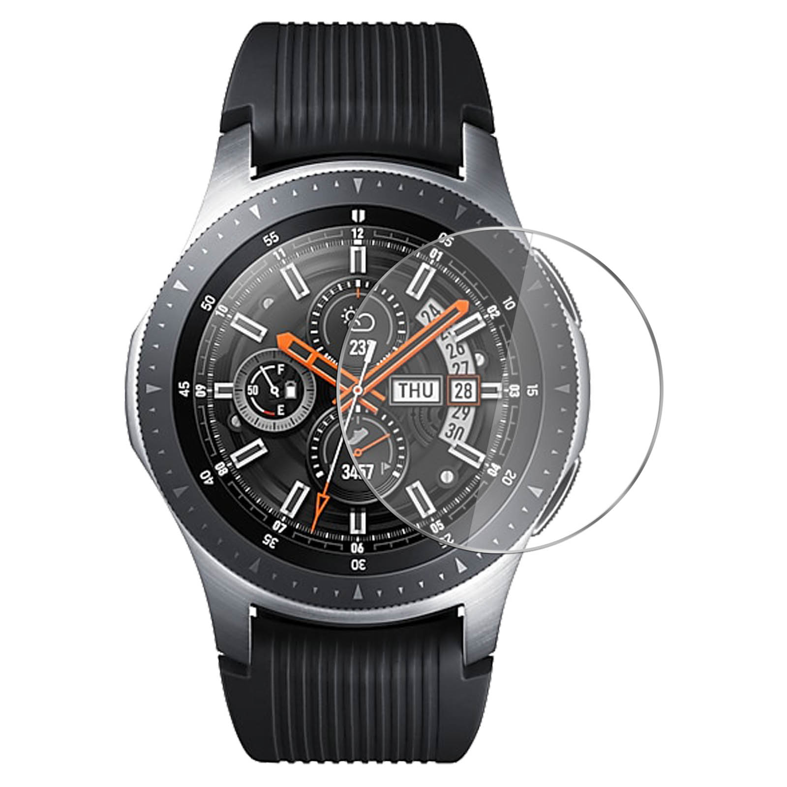 Galaxy Watch S3) 46 AVIZAR mm, Samsung 9H Gehärtetes Schutzfolie Samsung Gear Härtegrad mit Samsung Glas-Folien(für Glas
