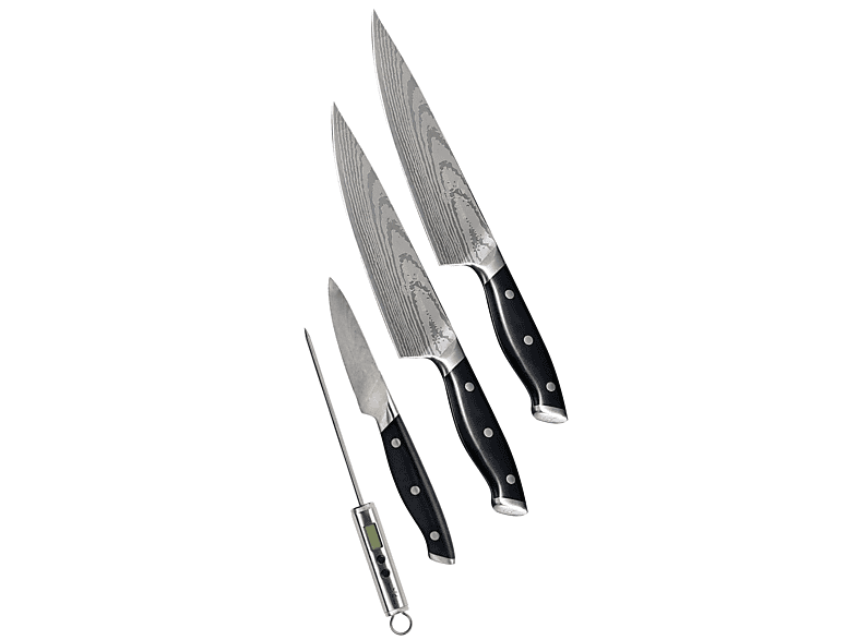 Trusted Butcher MesserSet, schwarz, silber SATURN