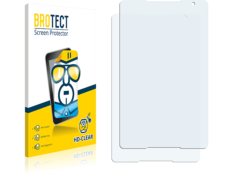 BROTECT 2x klare Schutzfolie(für Alcatel 3T10)