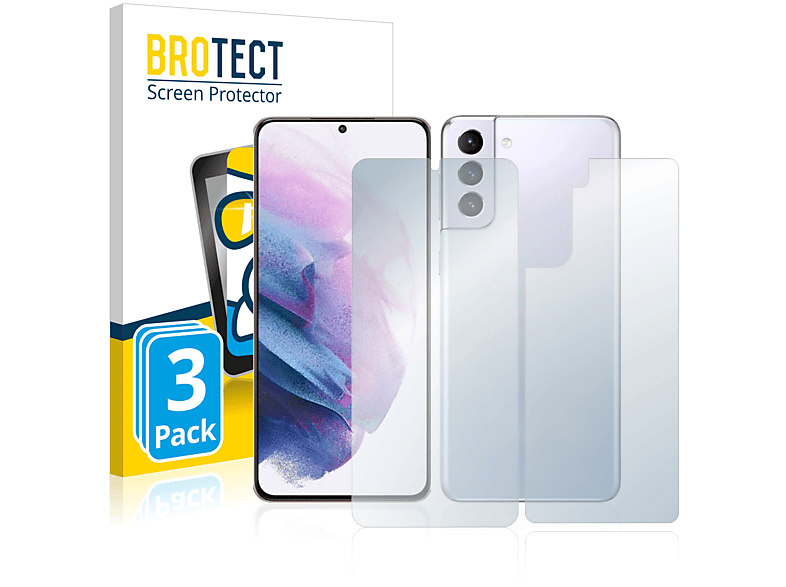 Plus BROTECT Samsung S21 Schutzfolie(für 5G) Airglass klare 3x Galaxy