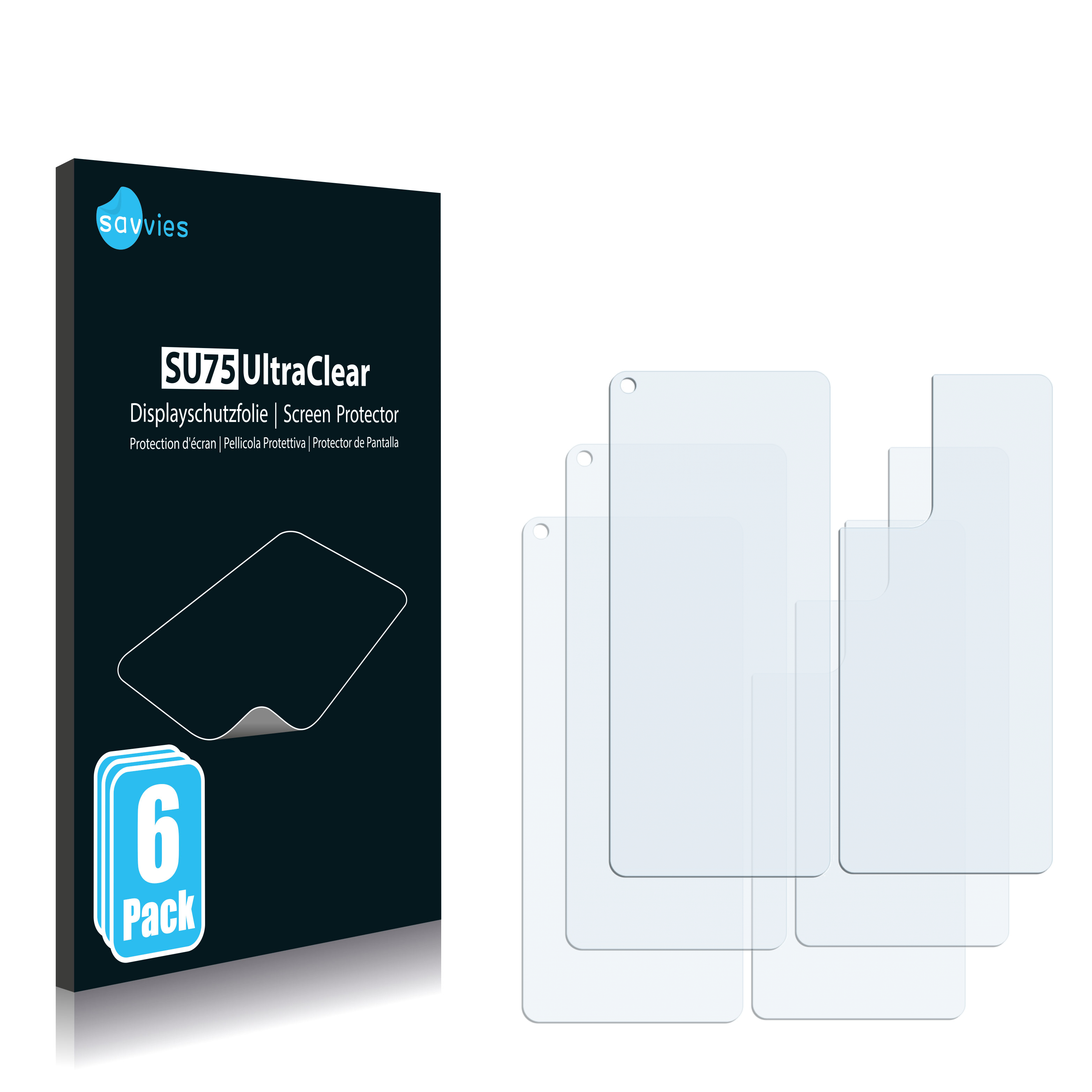 SAVVIES 6x klare 5G + Schutzfolie(für 9 Rückseite)) OnePlus (Vorder