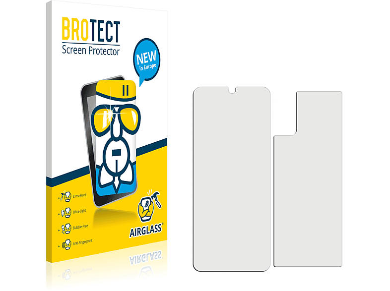 + BROTECT 5G Rückseite)) Samsung klare (Vorder Galaxy S20 Airglass Schutzfolie(für
