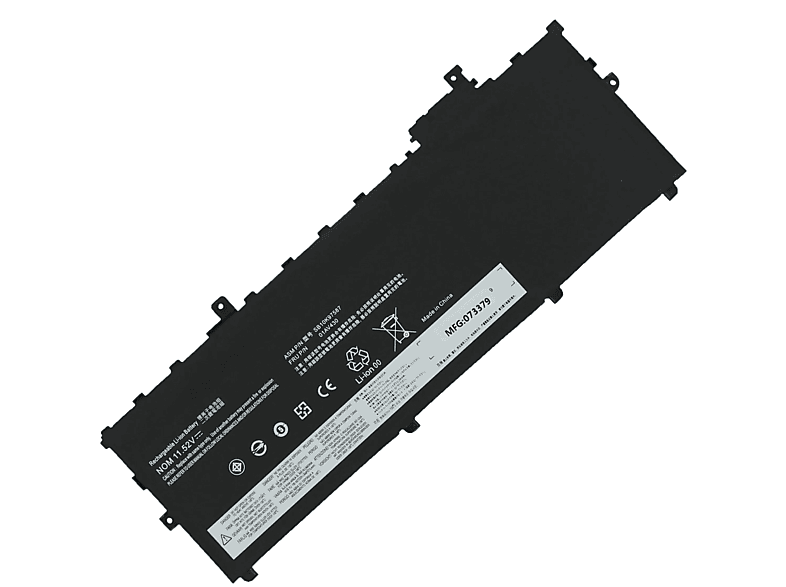 Notebookakku, Li-Pol Volt, mit 4800 Li-Pol, AGI Akku ThinkPad Lenovo 11.58 kompatibel X1-20HRA02CAU mAh