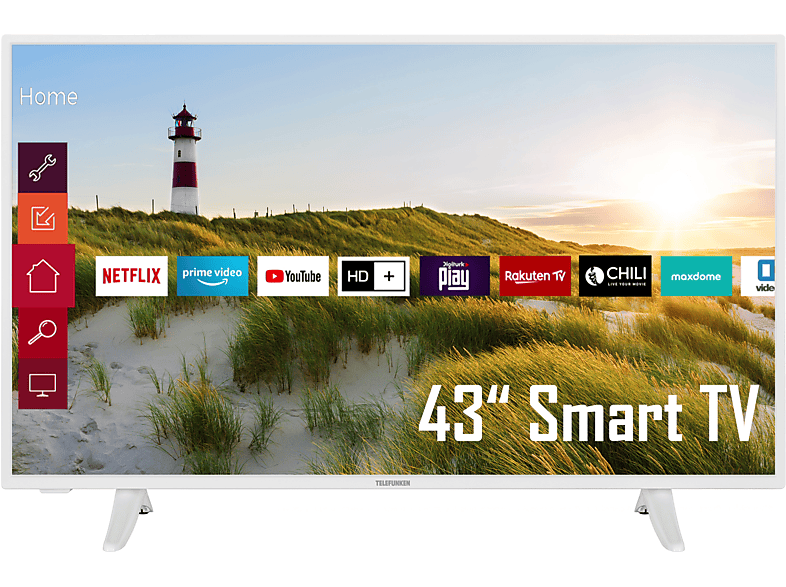 Telefunken Xf43k550 W Led Tv Flat 43 Zoll 108 Cm Full Hd Smart Tv Mediamarkt 1618