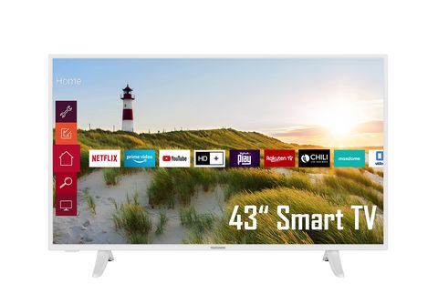 108 TV) Full-HD, / | TELEFUNKEN cm, SMART XF43K550-W (Flat, SATURN LED 43 Zoll TV