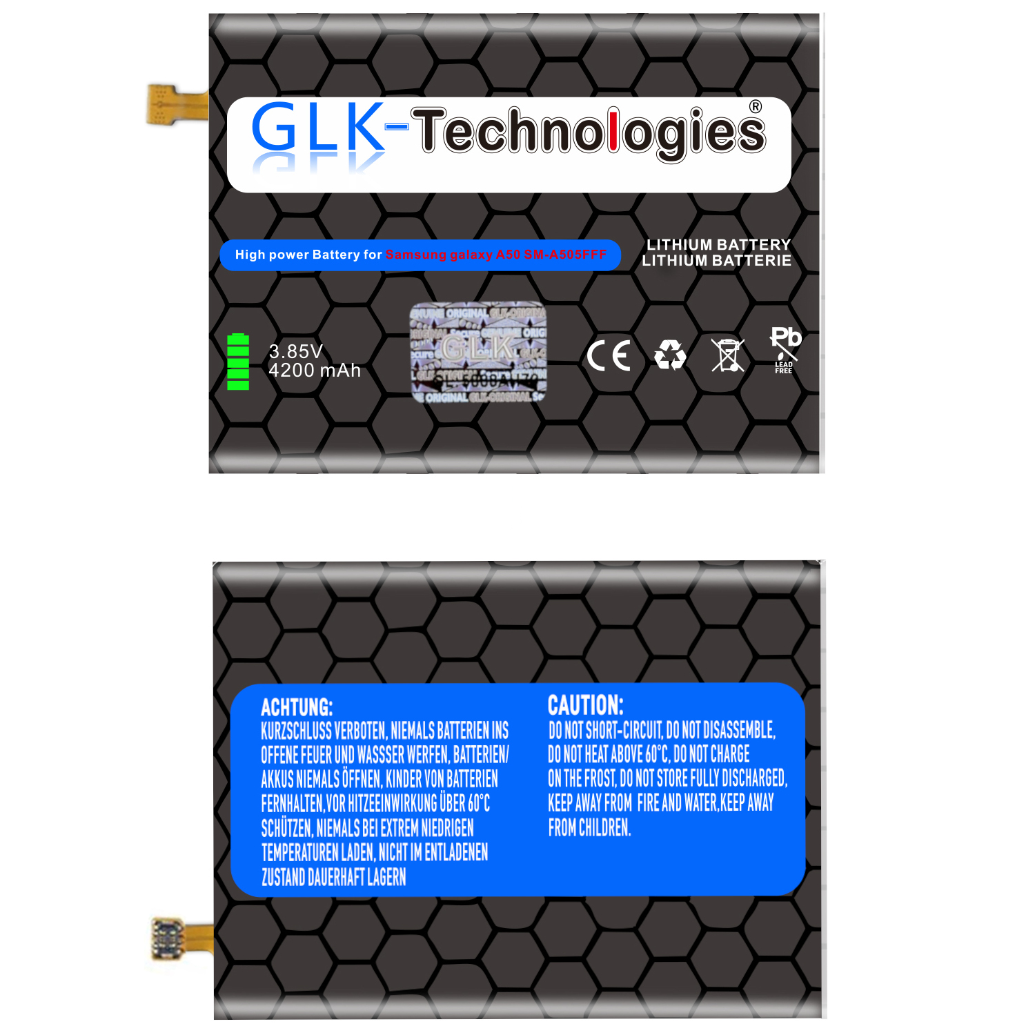 GLK-TECHNOLOGIES High Akku Smartphone SM-A102P 2x inkl. Ersatz SM-A102 Samsung Lithium-Ionen-Akku 3200mAh Klebebandsätze A20e für SM-A102N Galaxy Akku Power