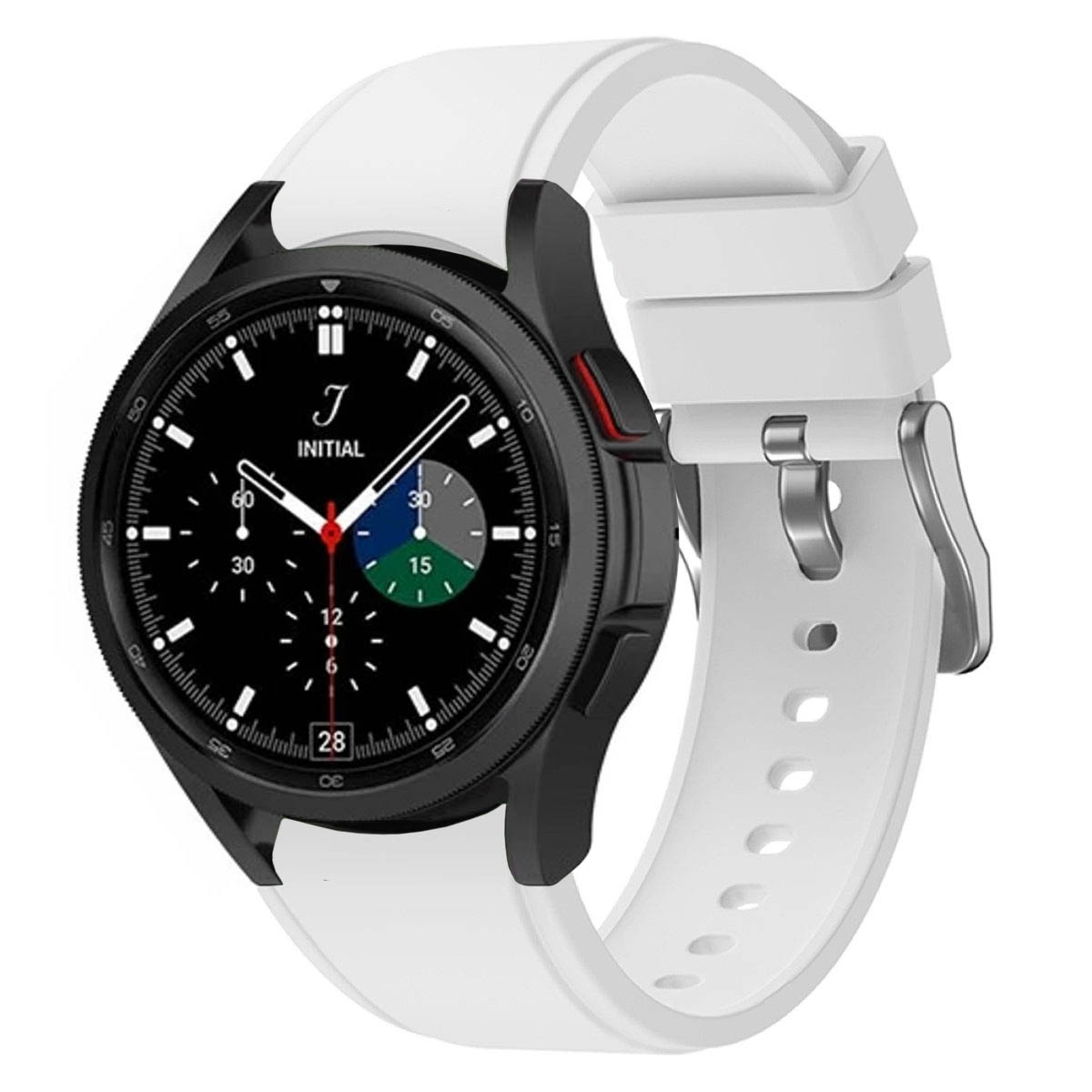 CASEONLINE Silikon, Smartband, Samsung, Galaxy Watch Classic (46mm), Weiß 4