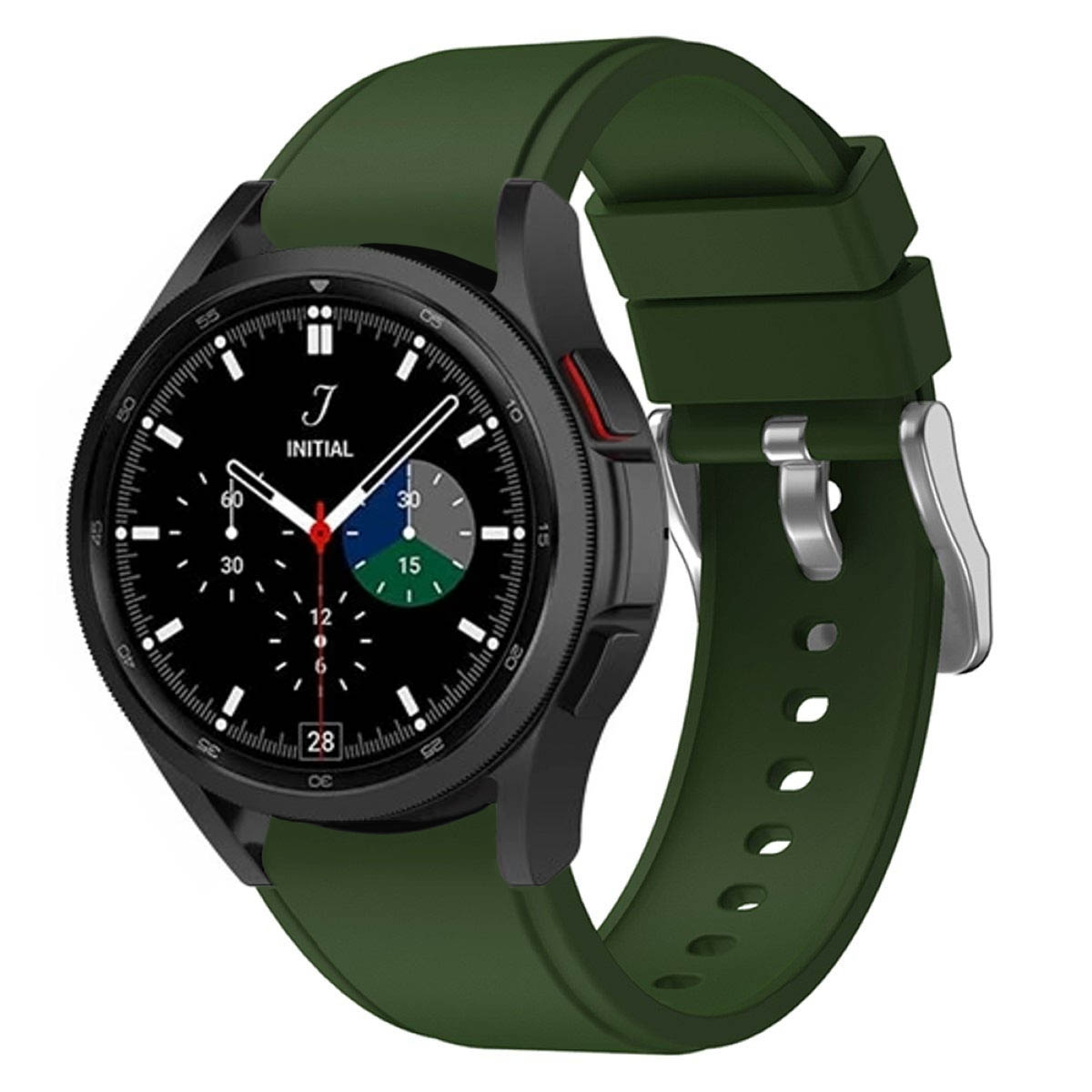 CASEONLINE Silikon, Smartband, Samsung, (46mm), Galaxy 4 Watch Classic Dunkelgrün