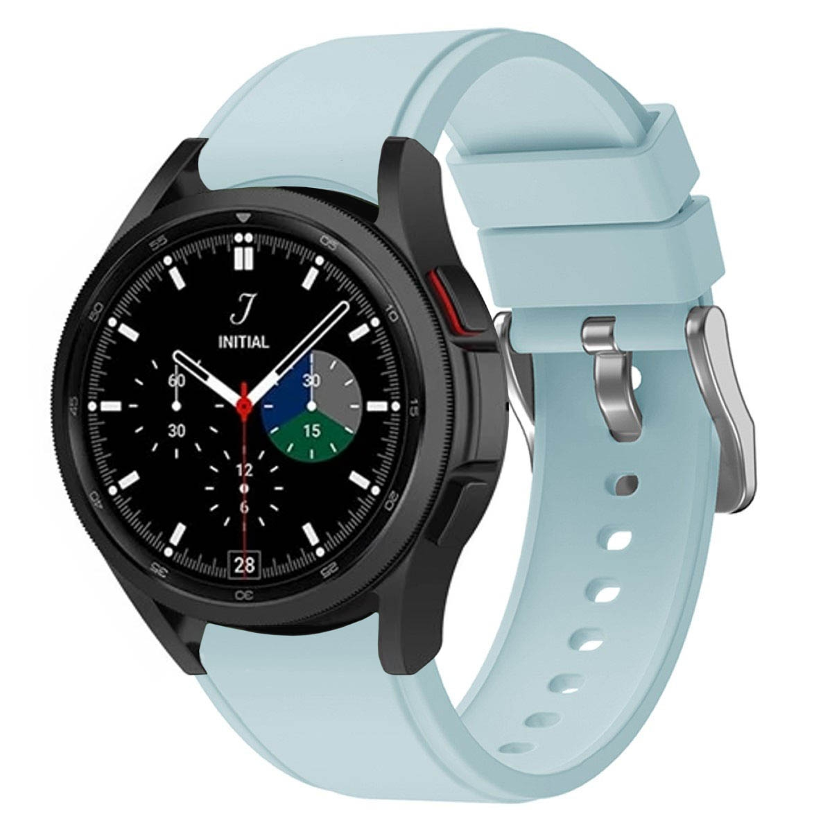 Classic CASEONLINE Smartband, Hellblau Watch 4 Galaxy Samsung, (46mm), Silikon,