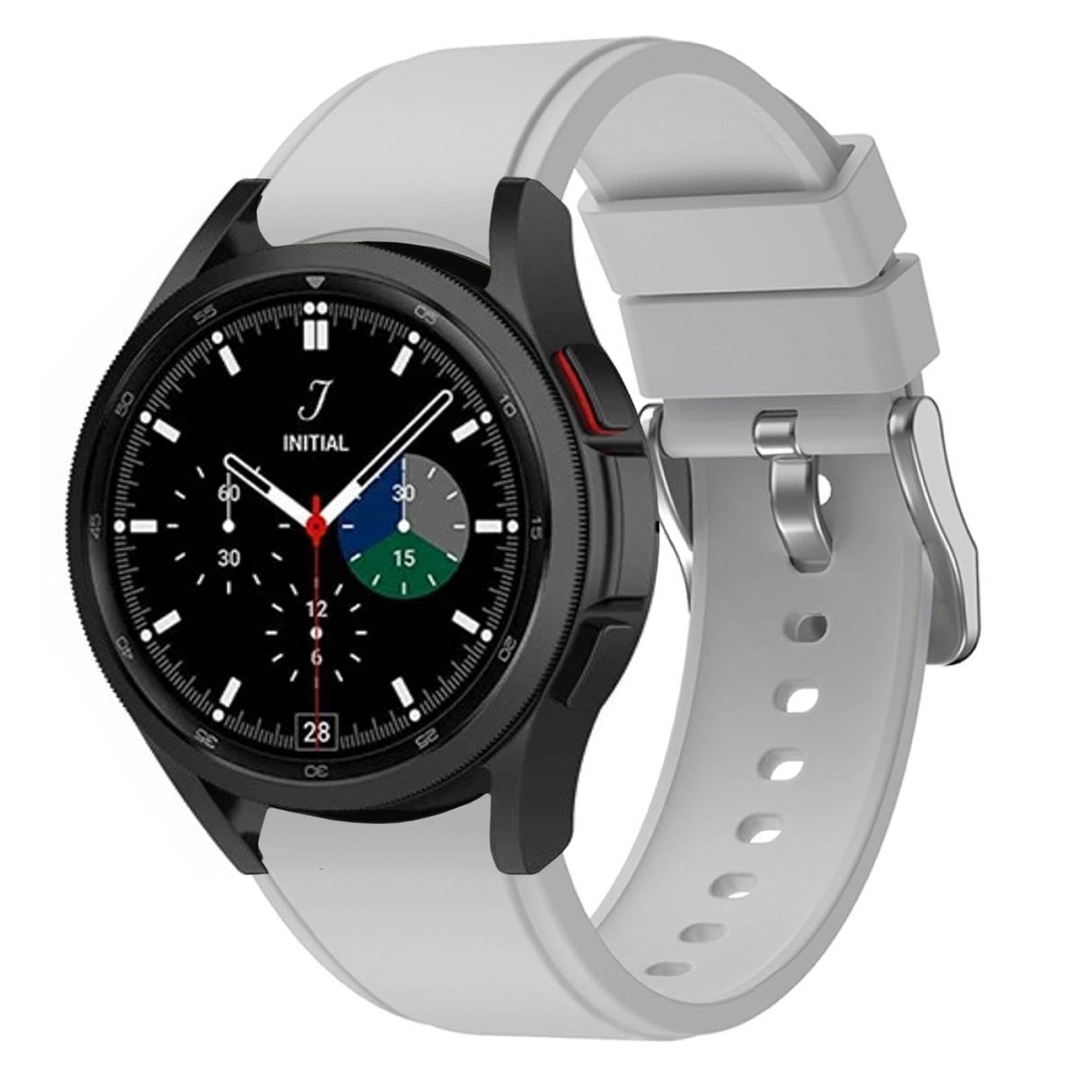 CASEONLINE Silikon, Smartband, Samsung, Galaxy Hellgrau (46mm), 4 Classic Watch