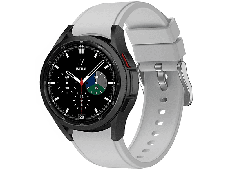 Hellgrau CASEONLINE Samsung, Classic 4 Galaxy Watch Silikon, Smartband, (46mm),