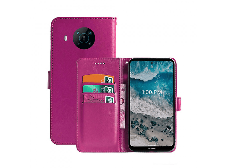 CASEONLINE Klappbare - Pink, Bookcover, Multicolor Nokia, X100