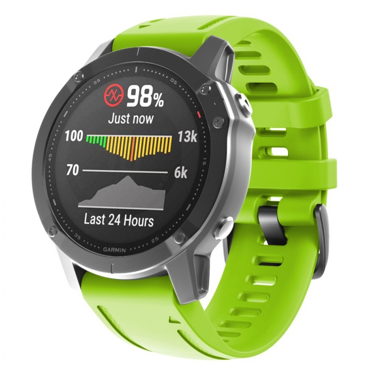 CASEONLINE Silikon, Multicolor Smartband, Fenix 6S, Garmin Garmin