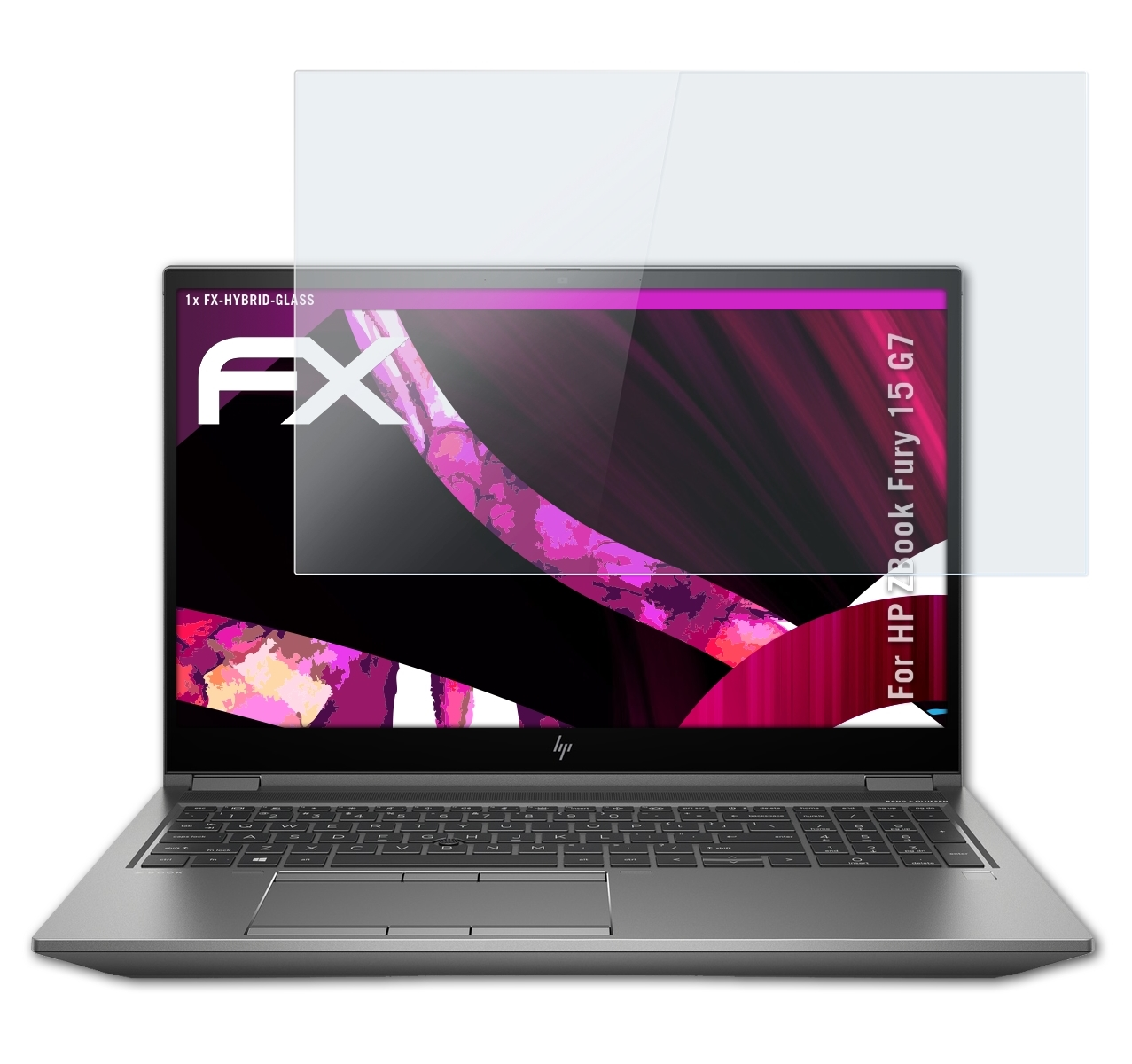 HP ZBook G7) 15 Fury ATFOLIX Schutzglas(für FX-Hybrid-Glass