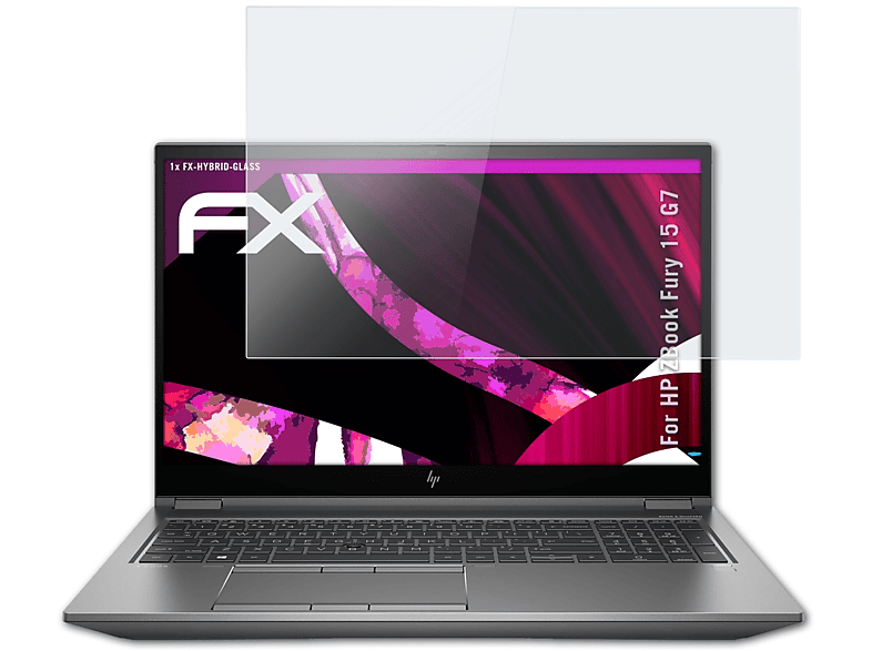 Fury 15 ATFOLIX G7) FX-Hybrid-Glass Schutzglas(für ZBook HP