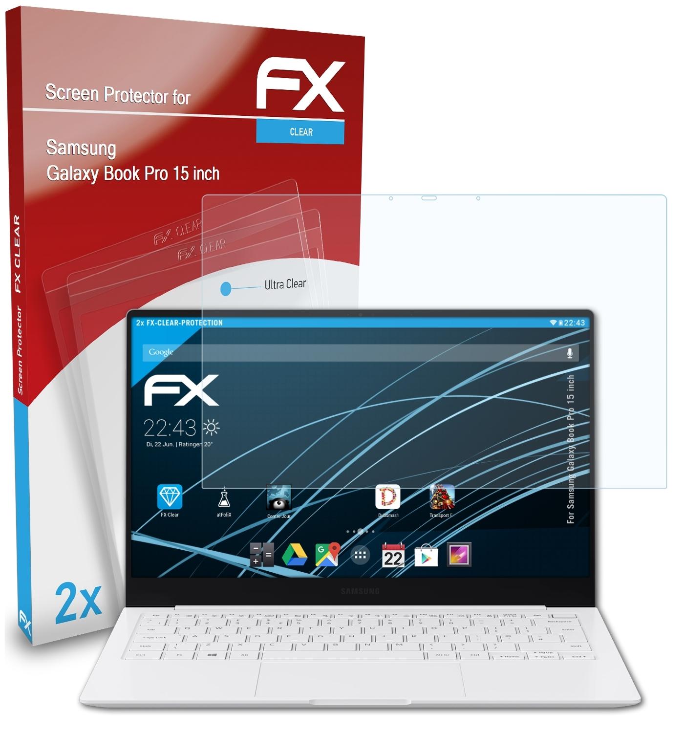 ATFOLIX 2x FX-Clear Displayschutz(für Samsung Pro Galaxy inch)) (15 Book
