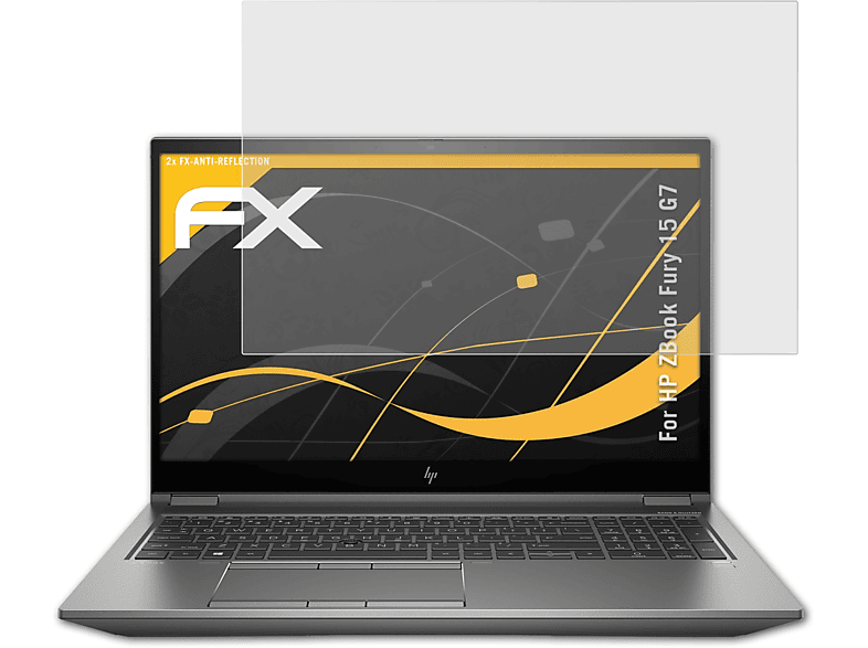 ATFOLIX 2x Displayschutz(für G7) 15 ZBook Fury FX-Antireflex HP