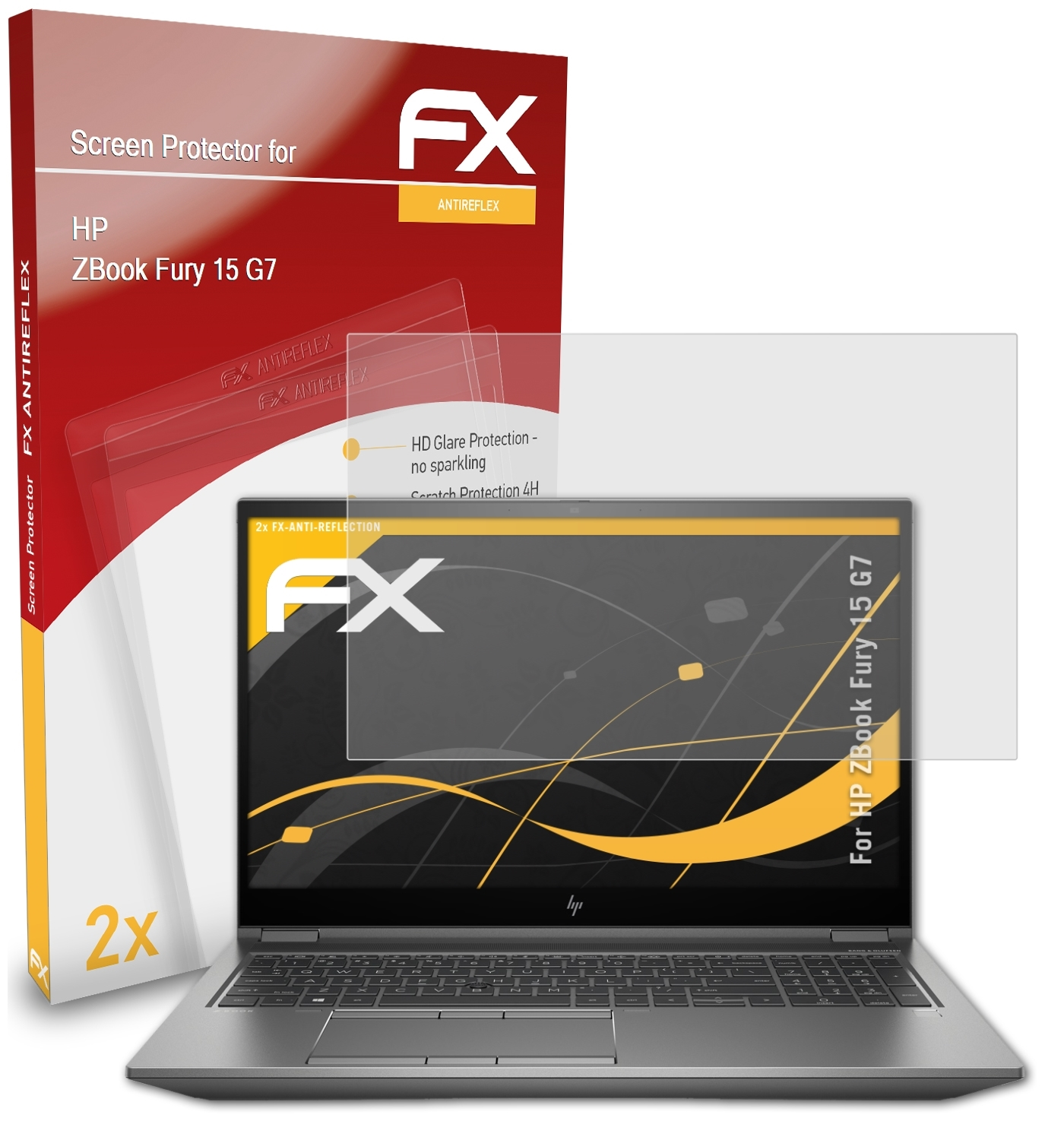 FX-Antireflex ZBook 2x 15 Fury Displayschutz(für HP ATFOLIX G7)