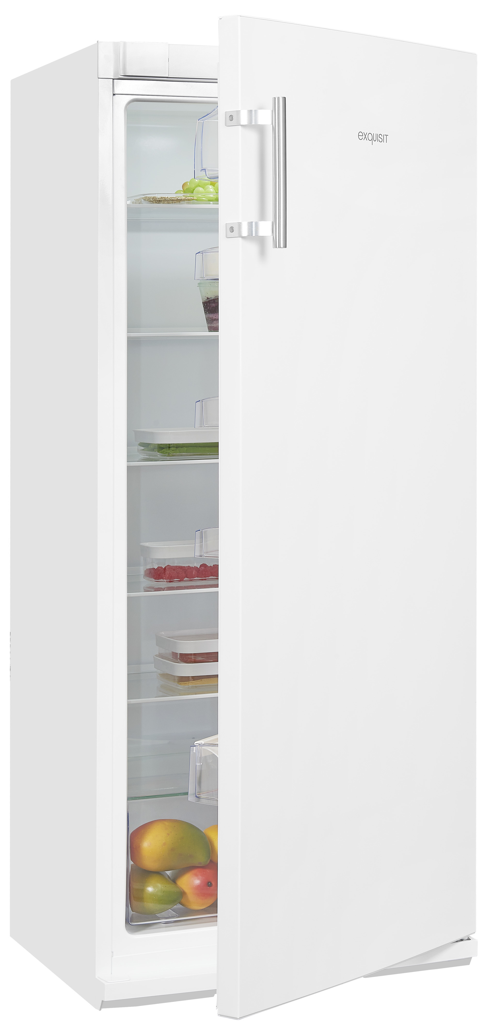 EXQUISIT KS29-V-H-280F 1450 kWh/Jahr, weiss F, mm (131,00 hoch, weiß) Kühlschrank