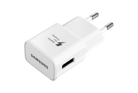 Cargador  Samsung EP-T1510XWEGEU, Cable USB-C, 1 m, 15W, Carga rápida,  Blanco