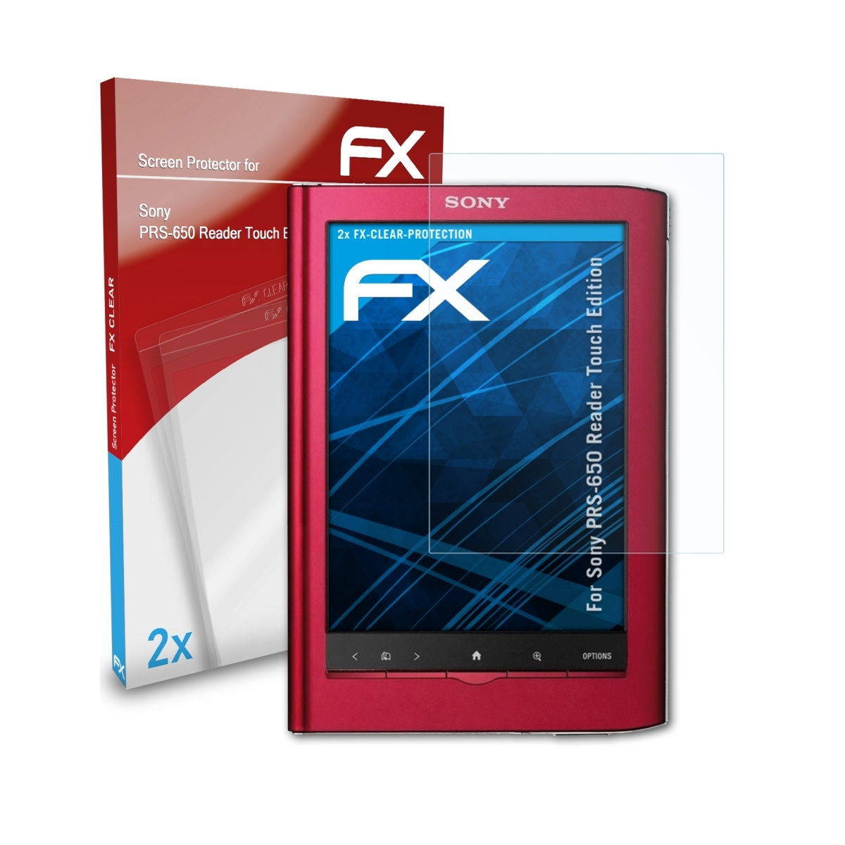 ATFOLIX 2x FX-Clear Displayschutz(für Sony PRS-650 Edition) Touch Reader