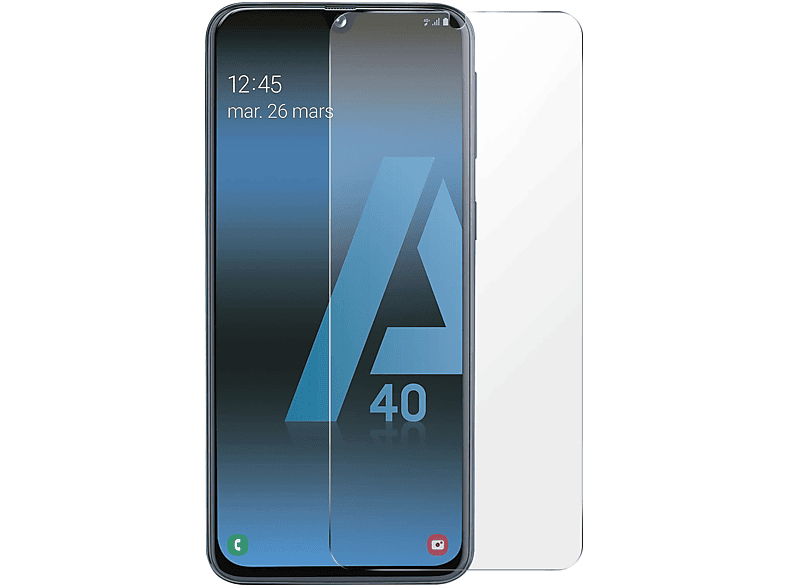 AVIZAR Flexibles Glas Schutzfolie mit ölabweisender Beschichtung Schutzfolien(für Samsung Galaxy A40)
