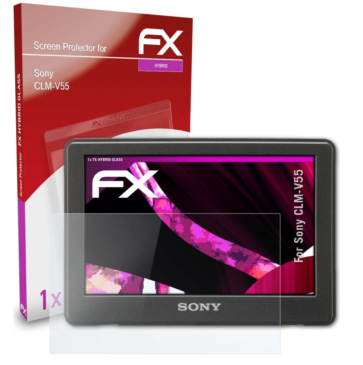 ATFOLIX FX-Hybrid-Glass Schutzglas(für CLM-V55) Sony