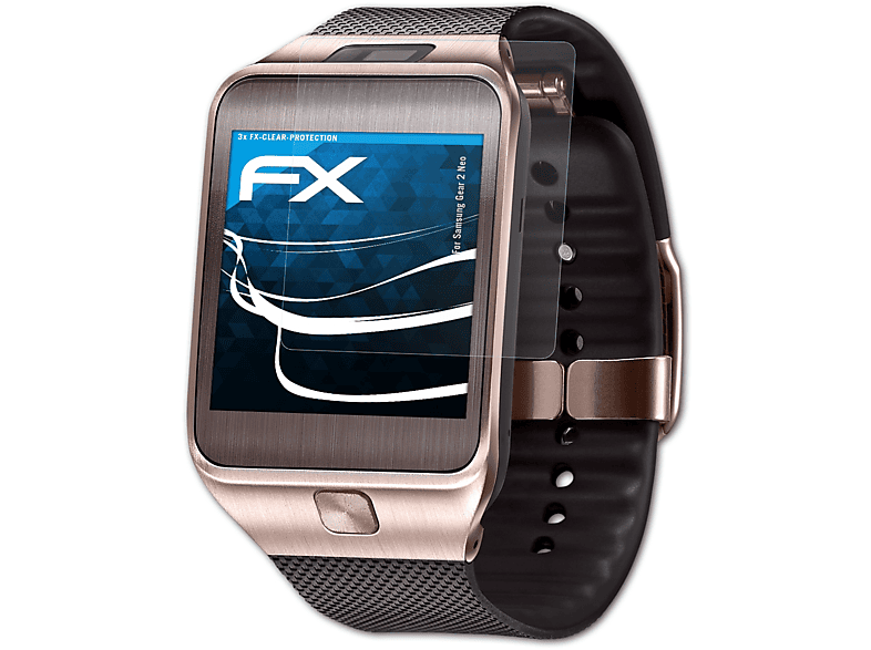 Displayschutz(für 2 Samsung Neo) Gear ATFOLIX 3x FX-Clear