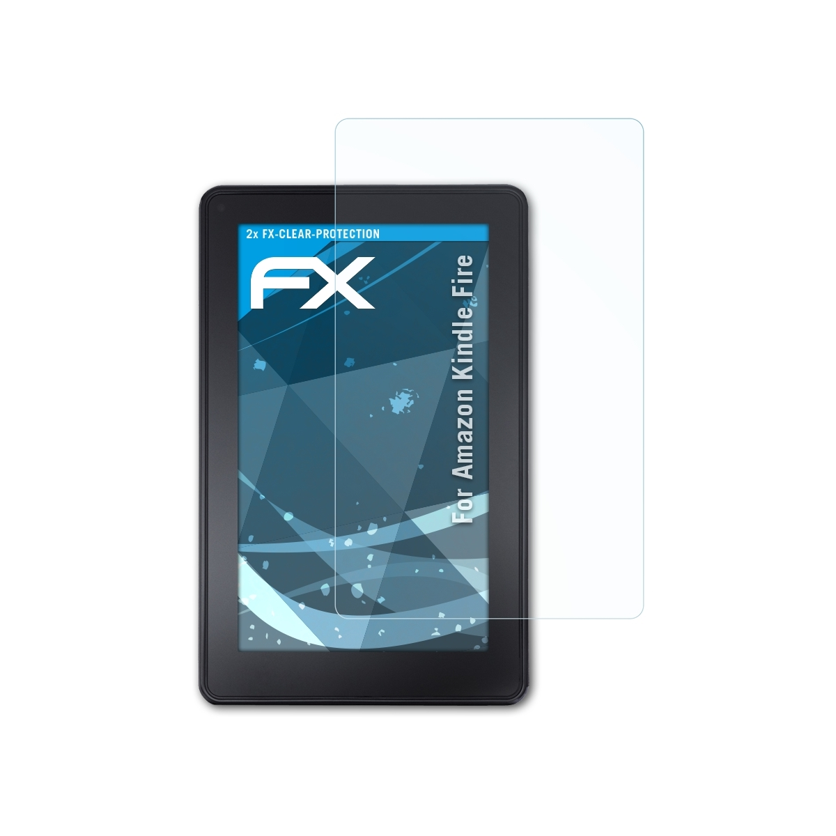 ATFOLIX 2x Kindle FX-Clear Fire) Amazon Displayschutz(für