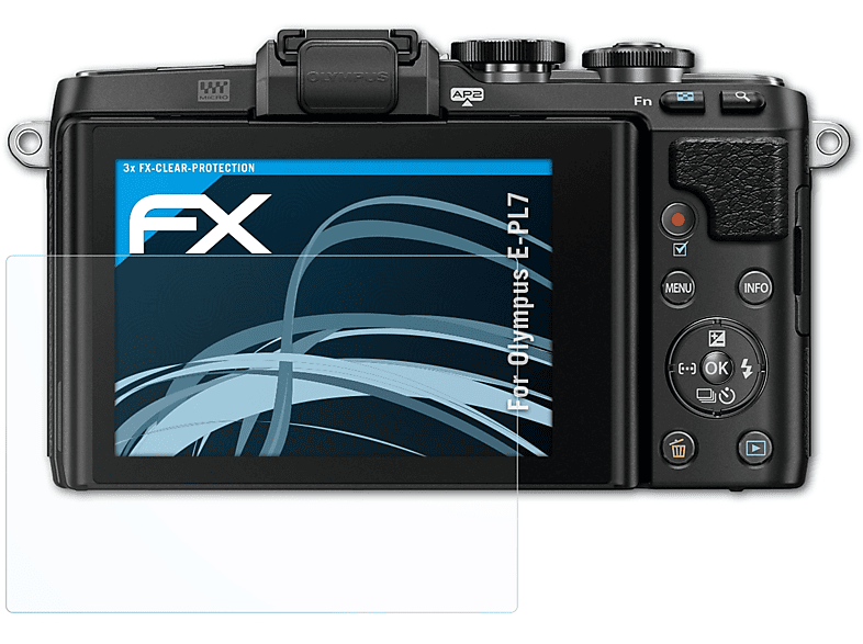 ATFOLIX 3x E-PL7) FX-Clear Displayschutz(für Olympus