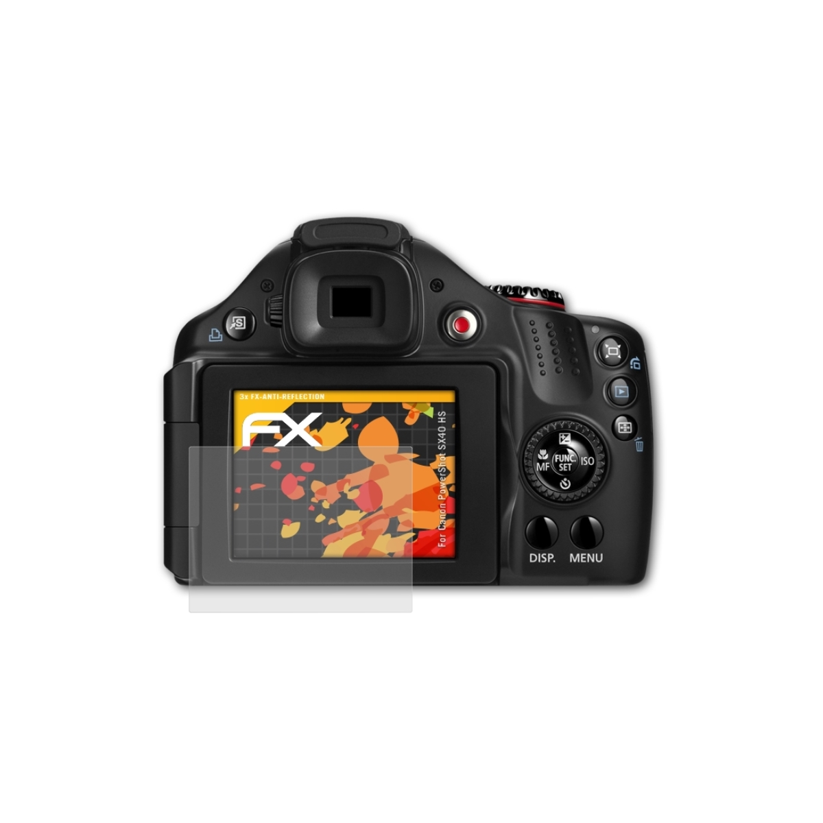 3x Canon Displayschutz(für SX40 HS) ATFOLIX FX-Antireflex PowerShot