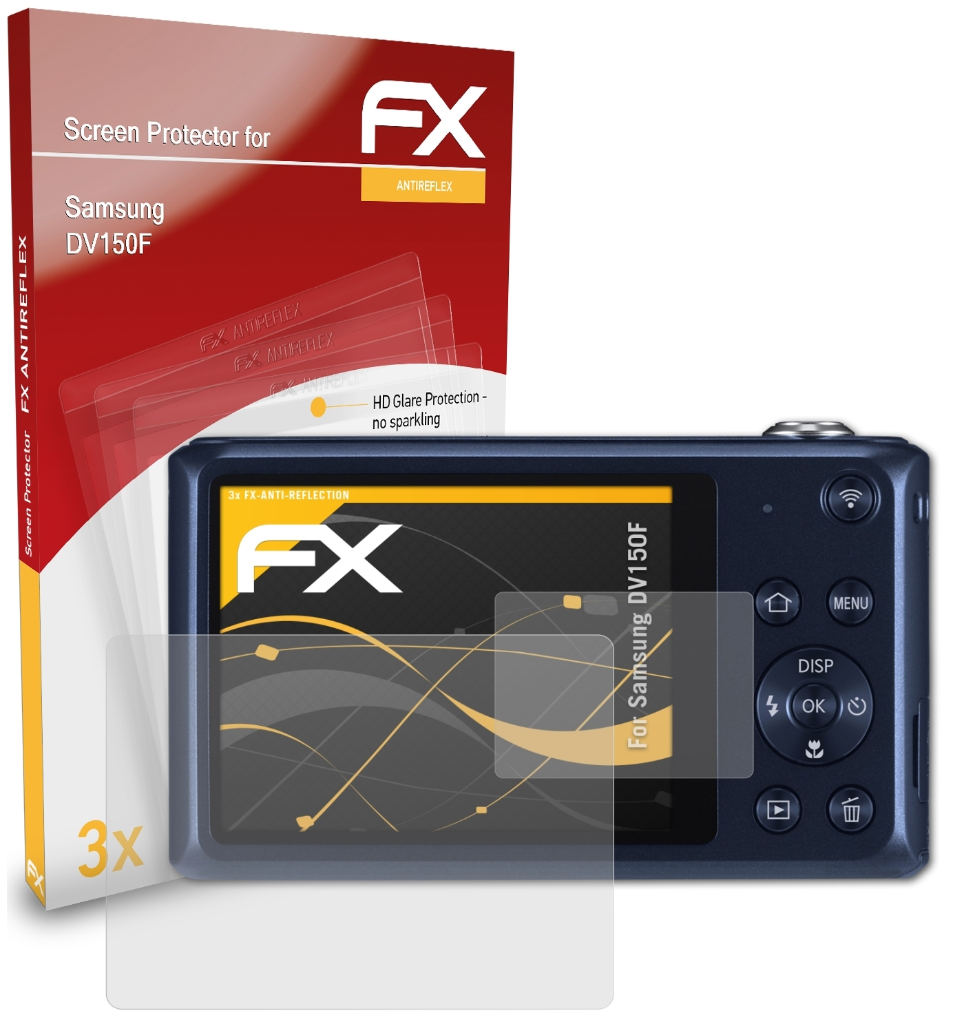 Samsung 3x ATFOLIX FX-Antireflex Displayschutz(für DV150F)
