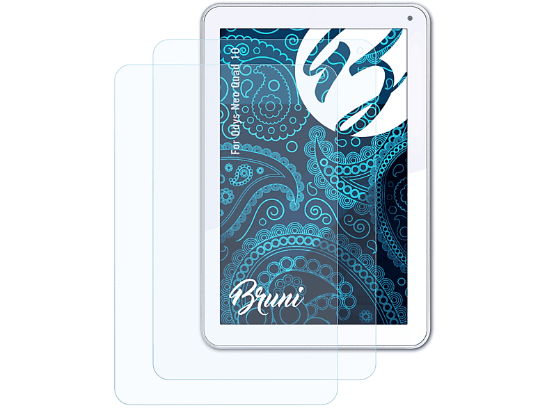 BRUNI 2x Basics-Clear Schutzfolie(für Odys Neo Quad 10)