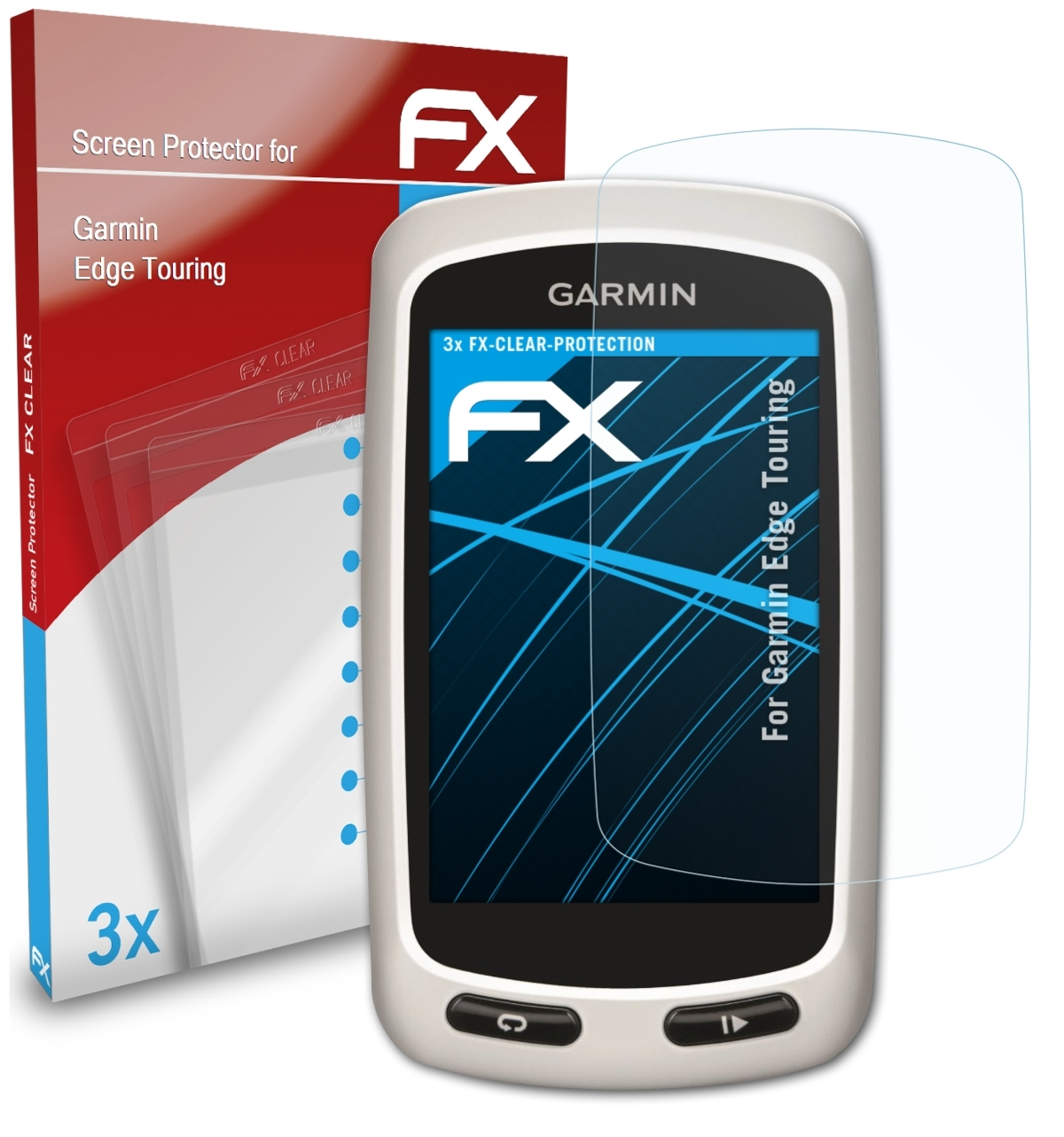 ATFOLIX 3x FX-Clear Displayschutz(für Garmin Edge Touring)
