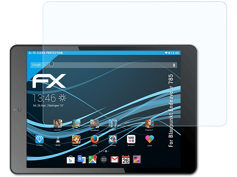 ATFOLIX 2x 785) FX-Clear Endeavour Displayschutz(für Blaupunkt
