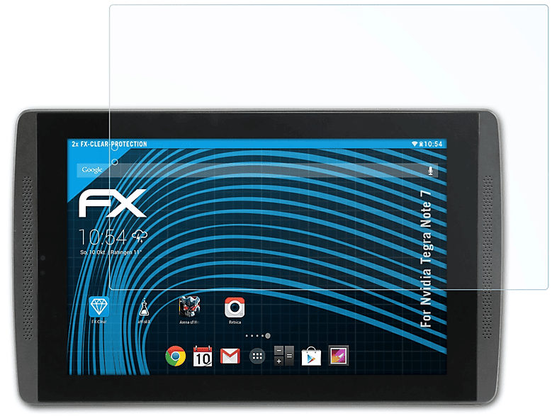 ATFOLIX 2x FX-Clear Displayschutz(für Nvidia Tegra Note 7)