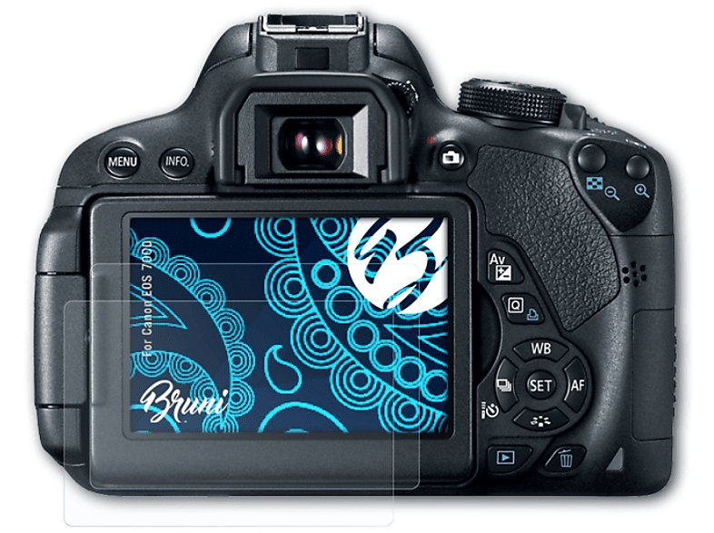 BRUNI 2x 700D) Canon Basics-Clear Schutzfolie(für EOS