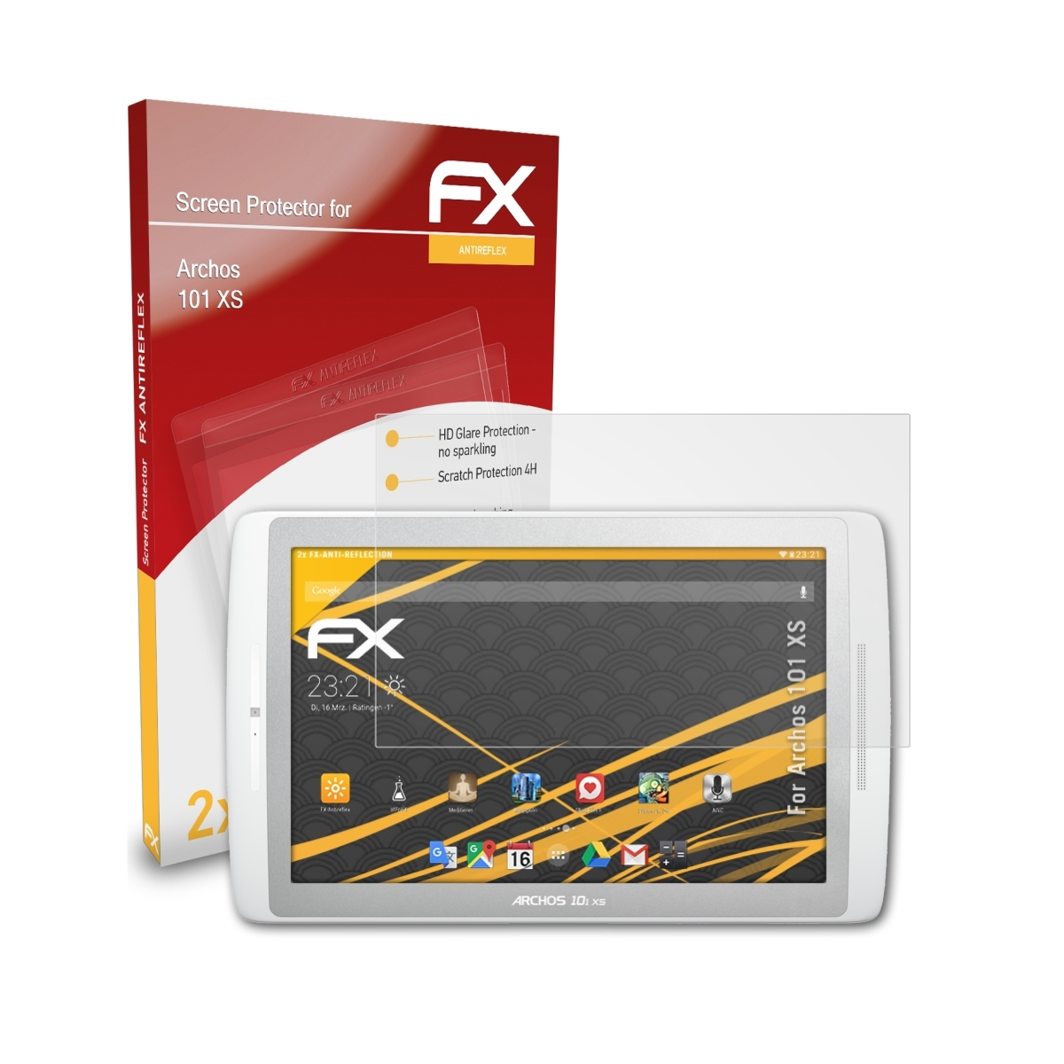 ATFOLIX 2x FX-Antireflex Displayschutz(für Archos 101 XS)