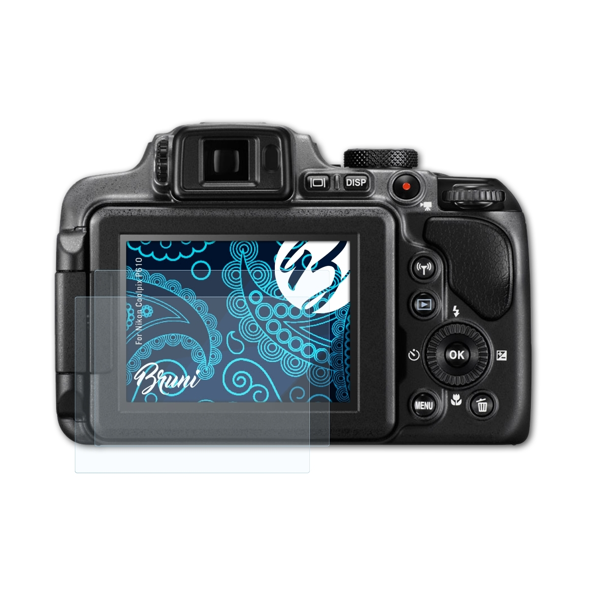 Basics-Clear Schutzfolie(für P610) Nikon 2x BRUNI Coolpix