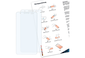 BRUNI 2x Basics-Clear Schutzfolie(für Huawei Ascend G510)