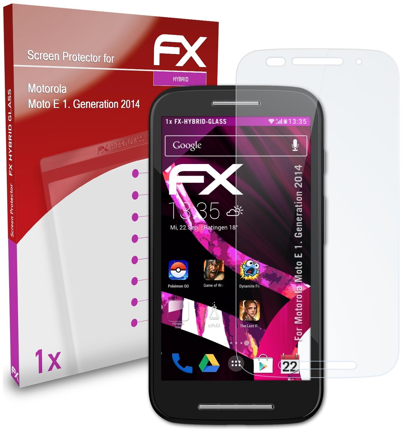 2014)) Generation (1. E ATFOLIX Moto Motorola FX-Hybrid-Glass Schutzglas(für
