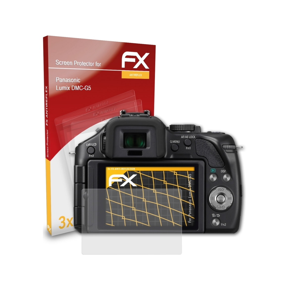 Displayschutz(für Lumix DMC-G5) Panasonic 3x FX-Antireflex ATFOLIX