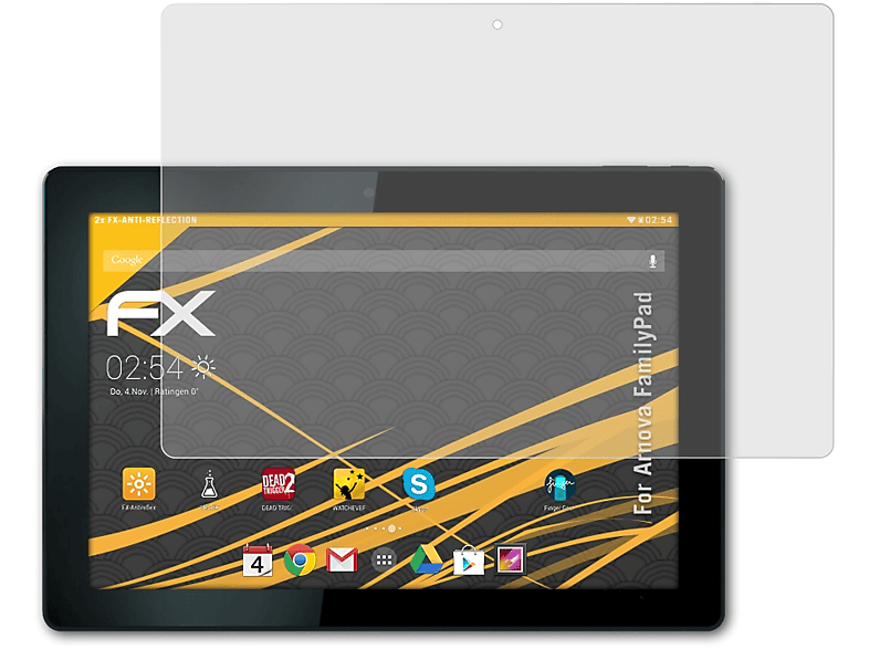 ATFOLIX 2x FX-Antireflex Arnova Displayschutz(für FamilyPad)