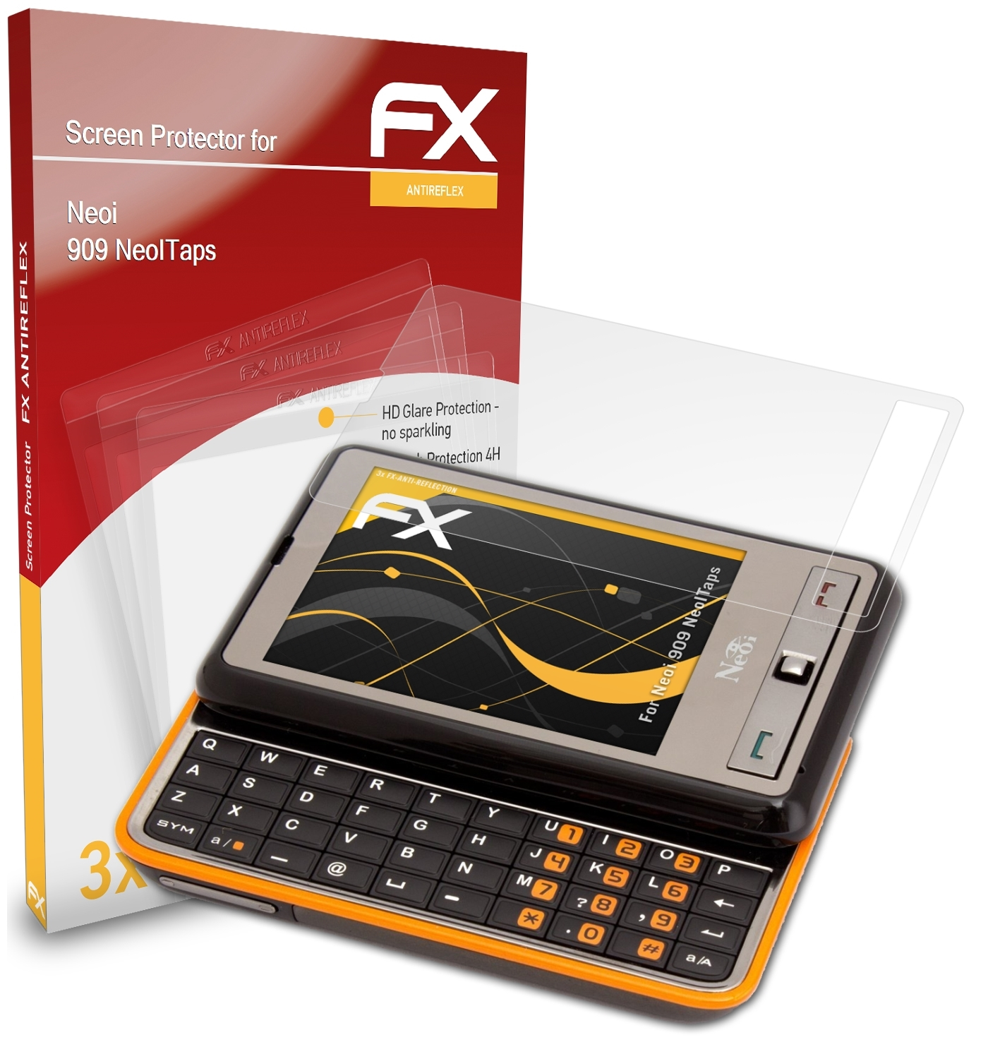 3x ATFOLIX 909 Neoi FX-Antireflex Displayschutz(für NeoITaps)