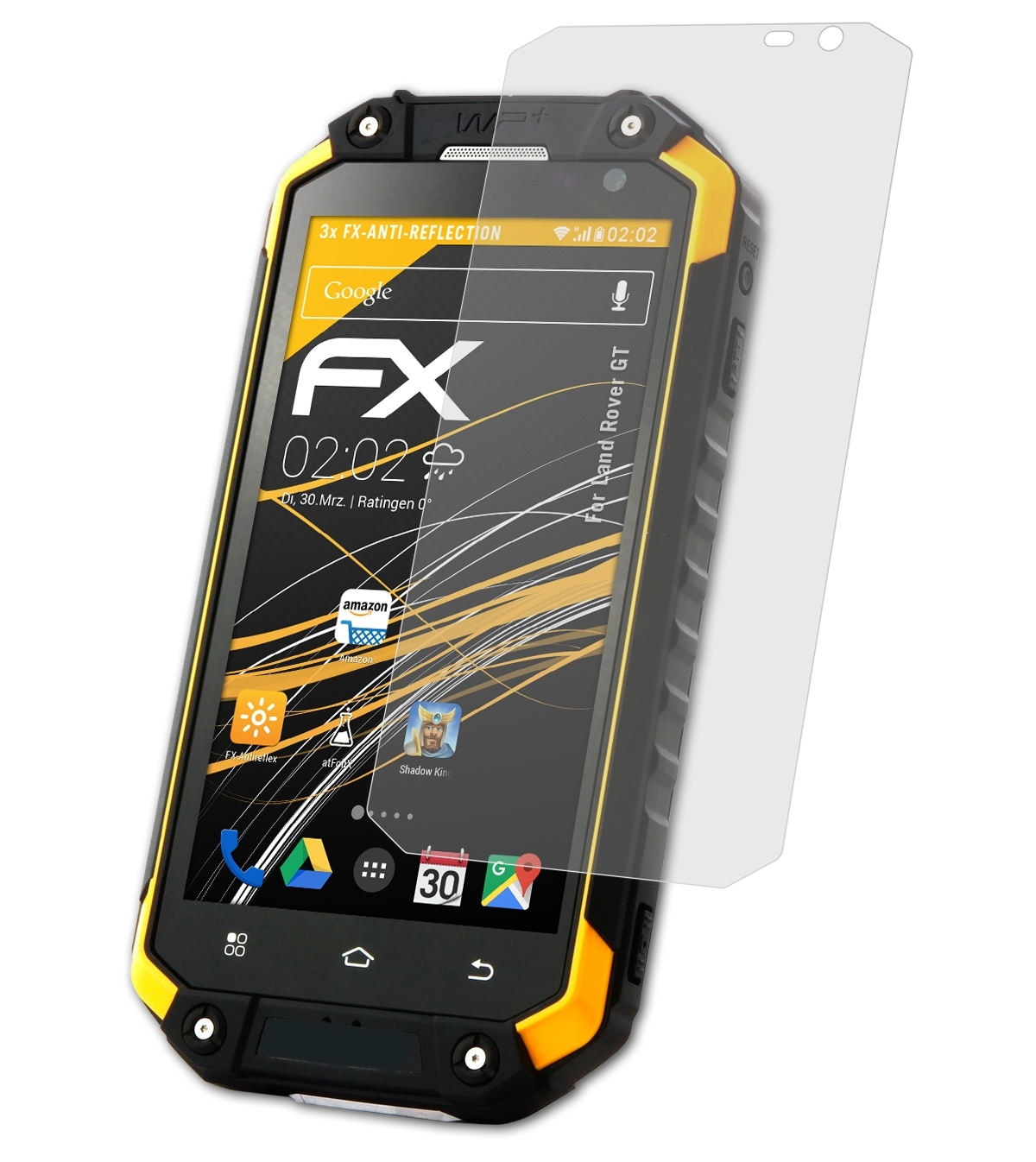 Land 3x GT) Rover FX-Antireflex ATFOLIX Displayschutz(für