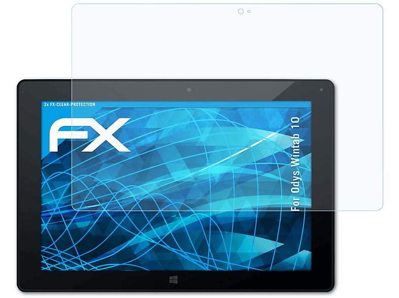 ATFOLIX 2x FX-Clear 10) Wintab Odys Displayschutz(für