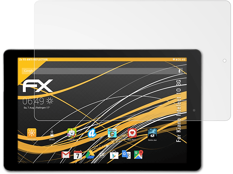 ATFOLIX 2x FX-Antireflex 3G) Intelect 10 Kiano Displayschutz(für