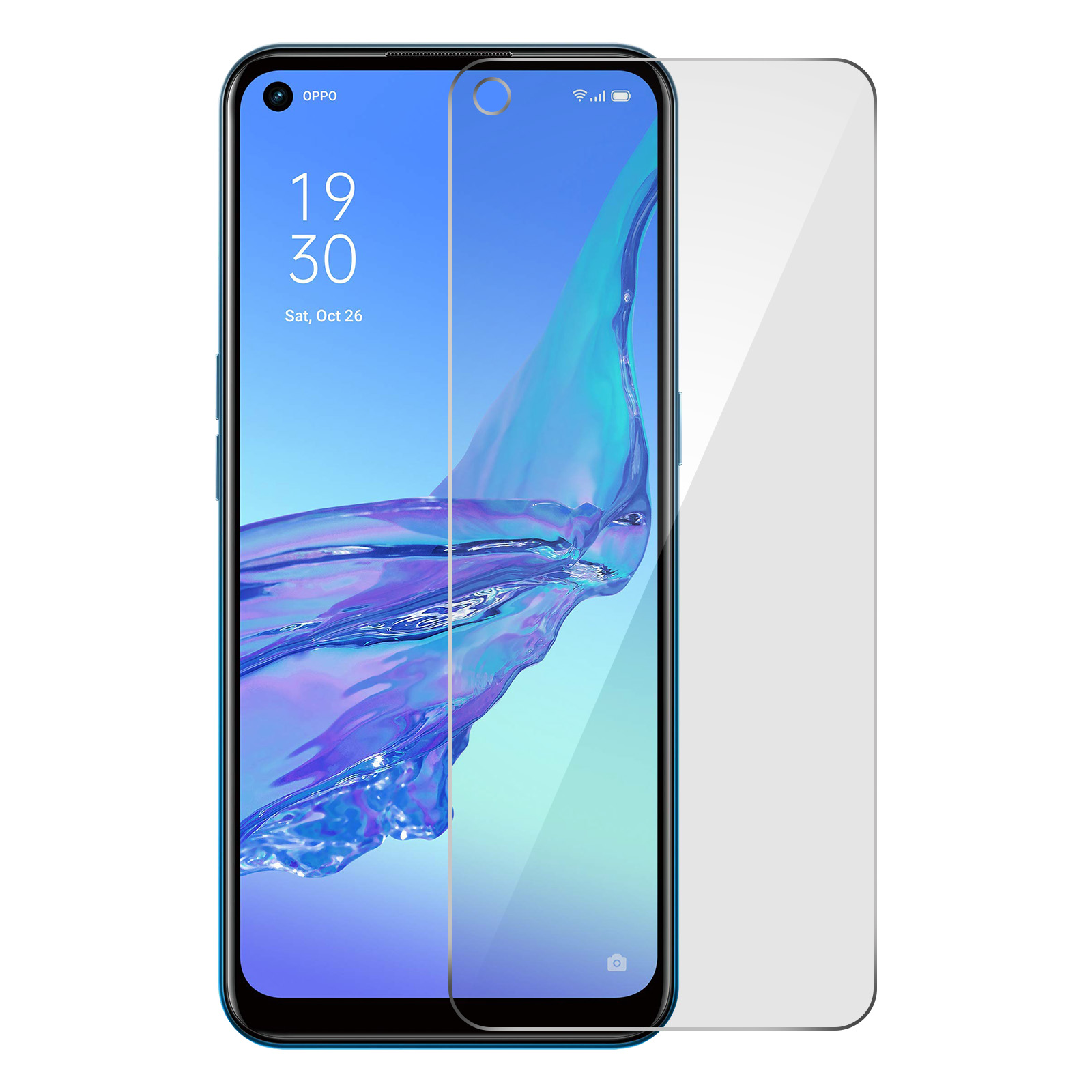 mit ölabweisender Oppo Schutzfolien(für Beschichtung AVIZAR Schutzfolie Oppo A53s) Kunstoff