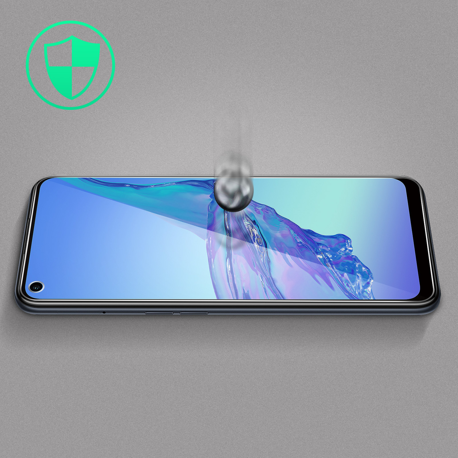 Schutzfolie Beschichtung ölabweisender AVIZAR Kunstoff Schutzfolien(für Oppo mit Oppo A53s)